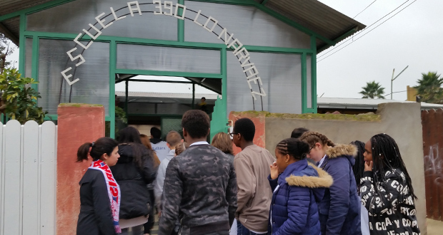La delegación recorrió también la escuela básica 390 Lo Nárvaez de Olmué, que ha destacado por sus prácticas sustentables con el medio ambiente.