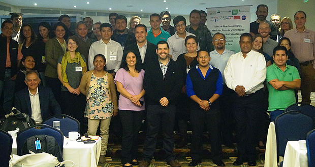 Taller de Monitoreo REDD+, realizado en Lima, Perú, entre el 4 y el 7 de julio.