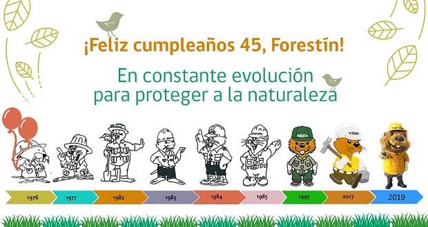 Desde 2014 Forestín cuenta con sus propias redes sociales, donde refuerza su mensaje de amor y respeto a la naturaleza, a través de la educación ambiental.